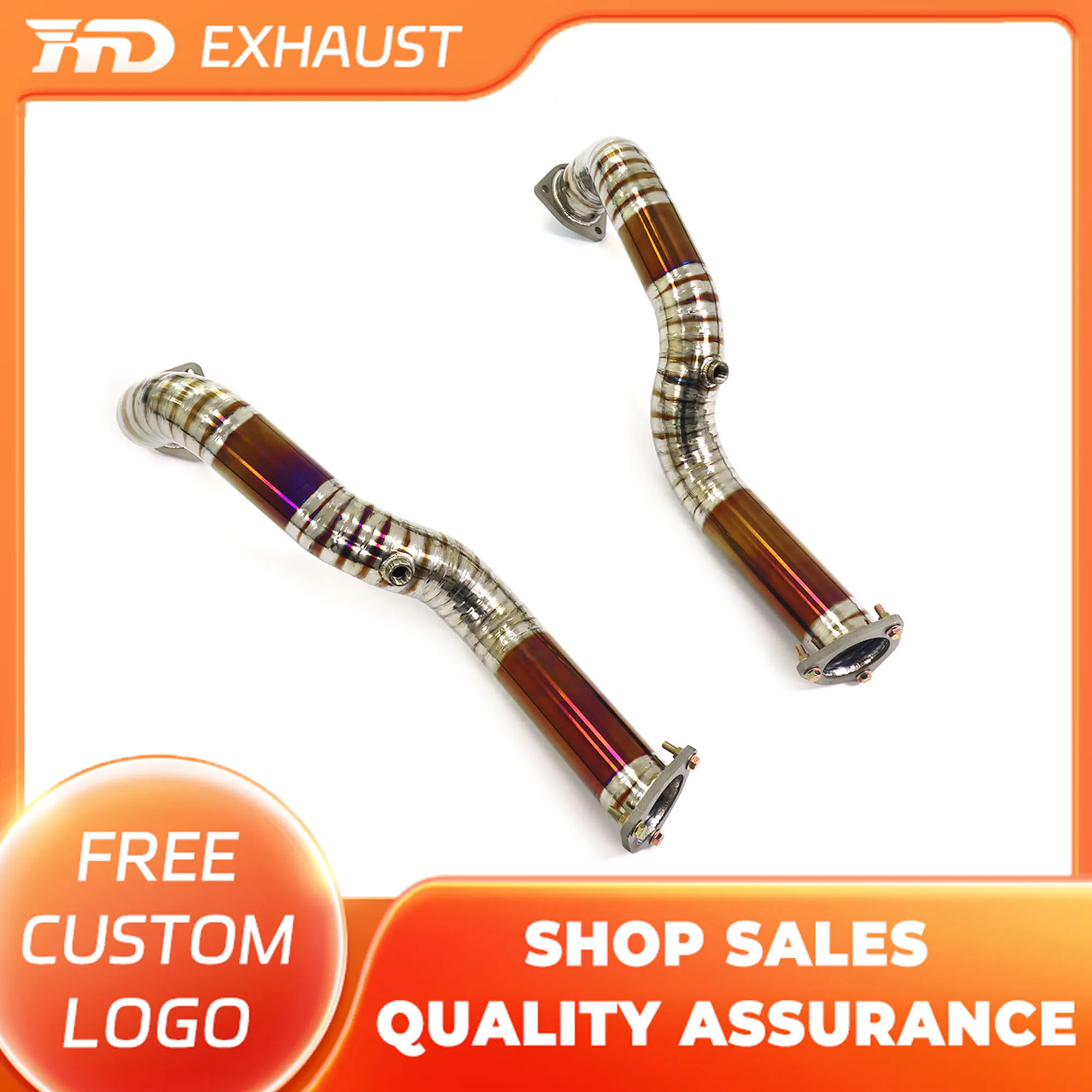 

HMD Exclusive Customization Exhaust Pipe For Porsche 718 GT4 RS 4.0L Titanium Alloy Downpipe Easy Install Car Accessories