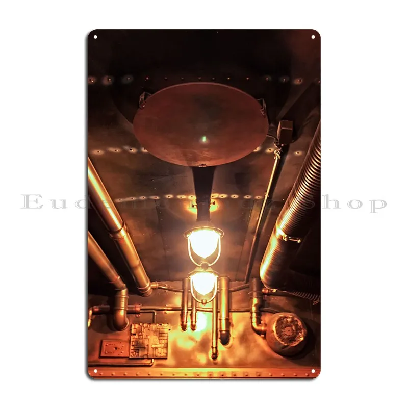 Lamps Of A Submarine Metal Sign Poster Wall Cave Club Living Room Designs Garage Tin Sign Poster