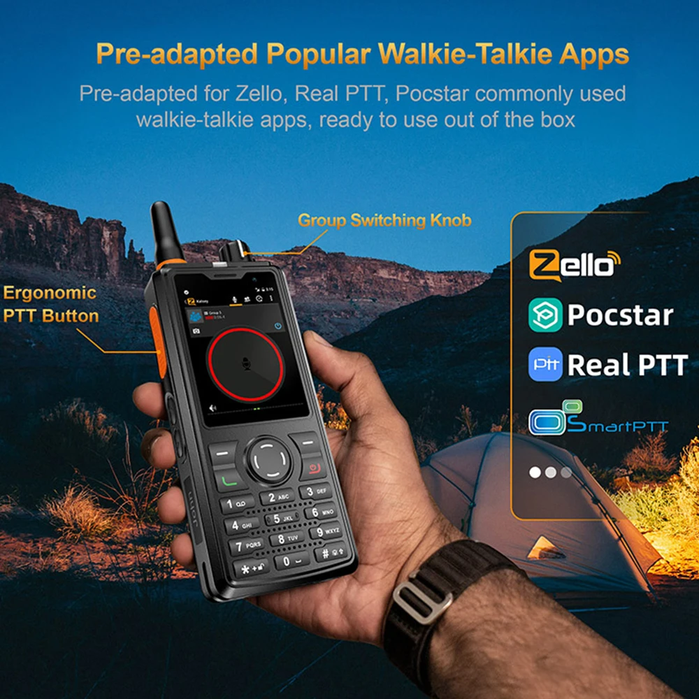 UNIWA F41 Rugged Phone 4G POC Walkie Talkie Zello 2.4