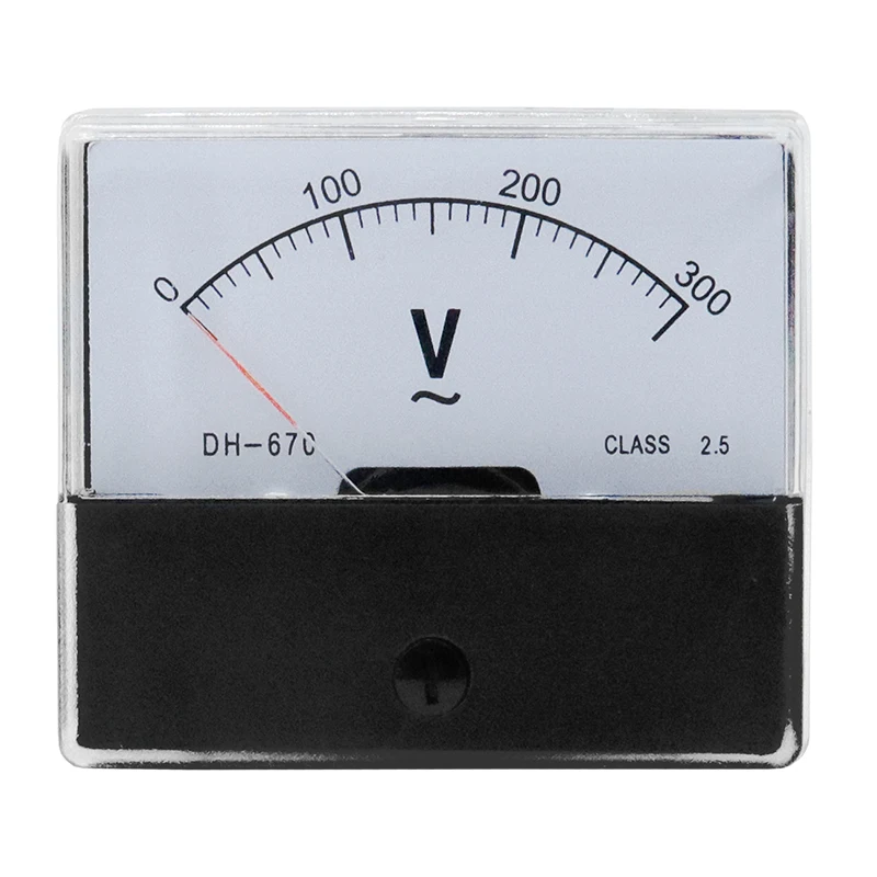 Class 2.5 DH670 AC 5-500V Dial Analog Panel Volt Voltage Meter Gauge AC Voltmeter