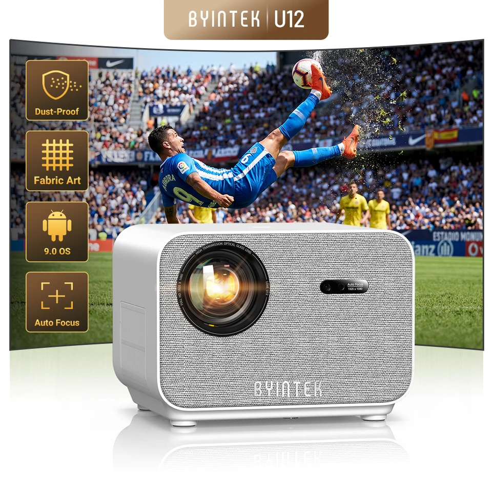 BYINTEK U12 1080P LED Projector 800 ANSI Home Theater