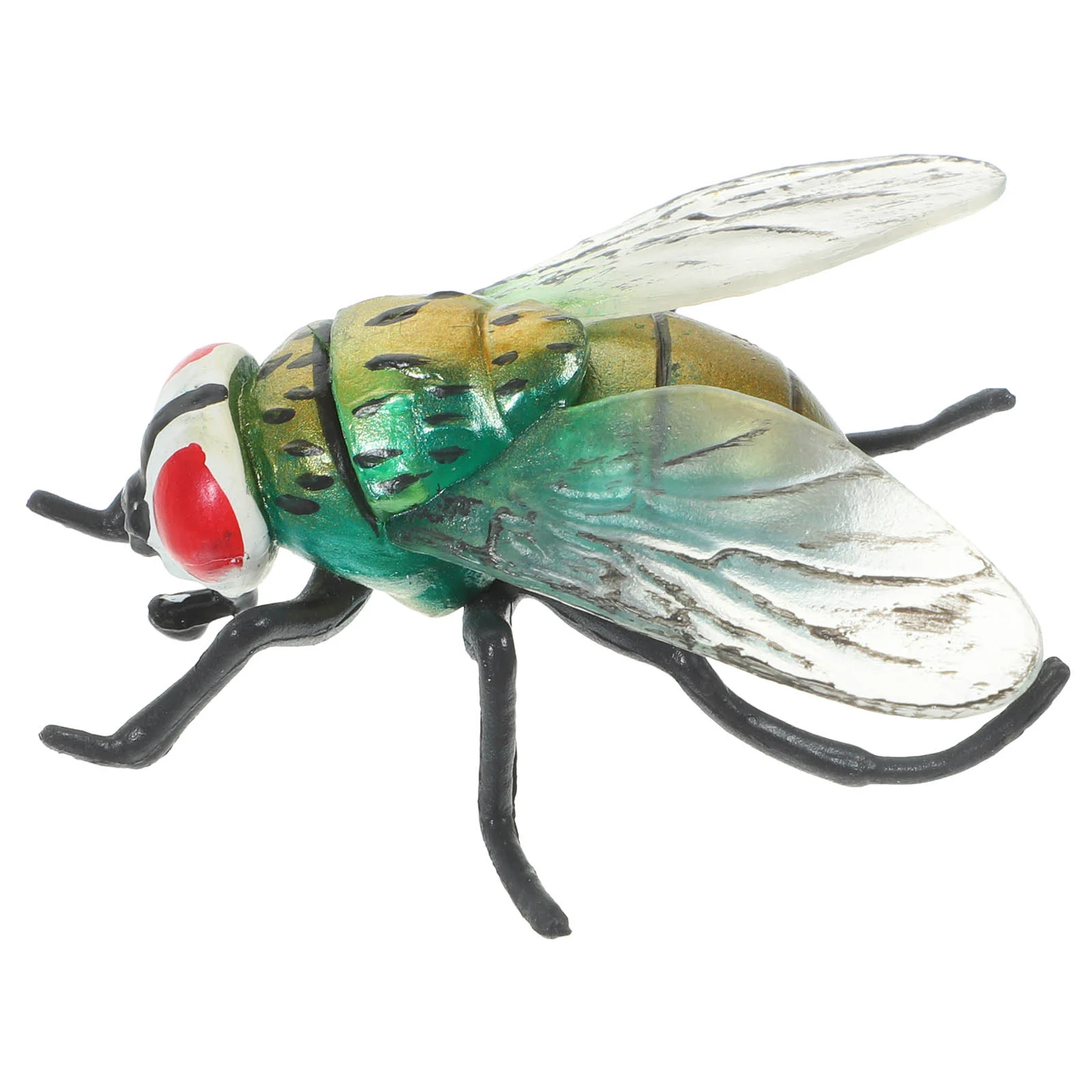 Puffer Fish Toy for Brain Development Fake Housefly Shape Decor Desktop Props Ornament Plastic Artificial Flies Long-lasting