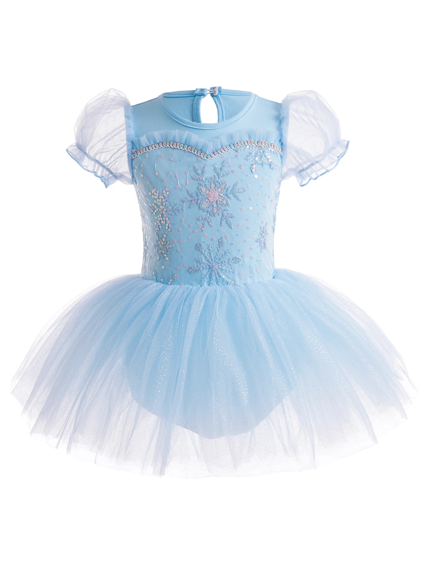 Ballet Leotards for Girls Dance Leotard Toddler Snowflake Shiny Skirts Ballerina Children Cosplay Dress Stage Shows Costume