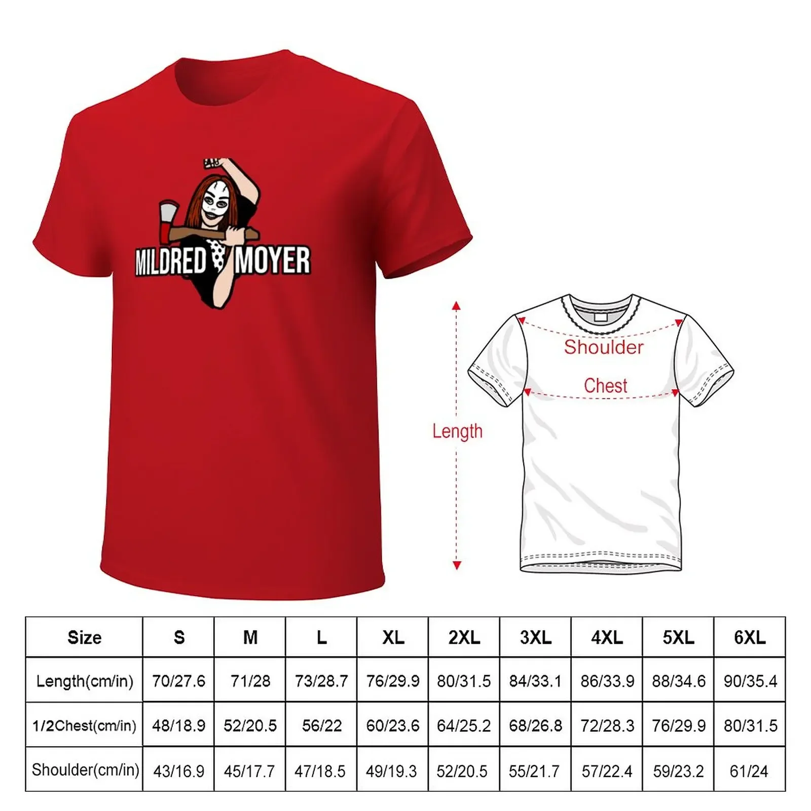 Mildred Moyer T-Shirt plus sizes anime plus size tops designer t shirt men