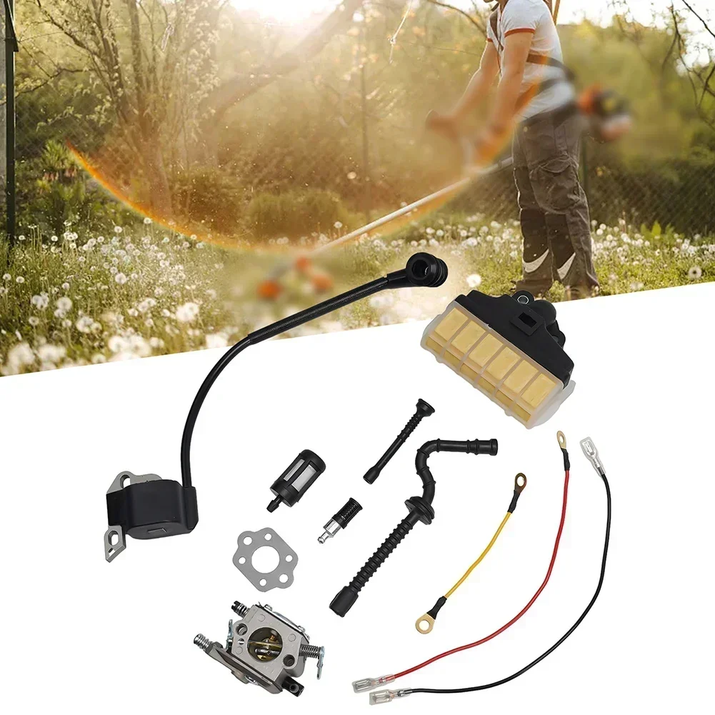 

Comprehensive Replacement Kit Carburetor and Ignition Coil for MS 250C Chainsaw Models Features Essential Filters and Lines