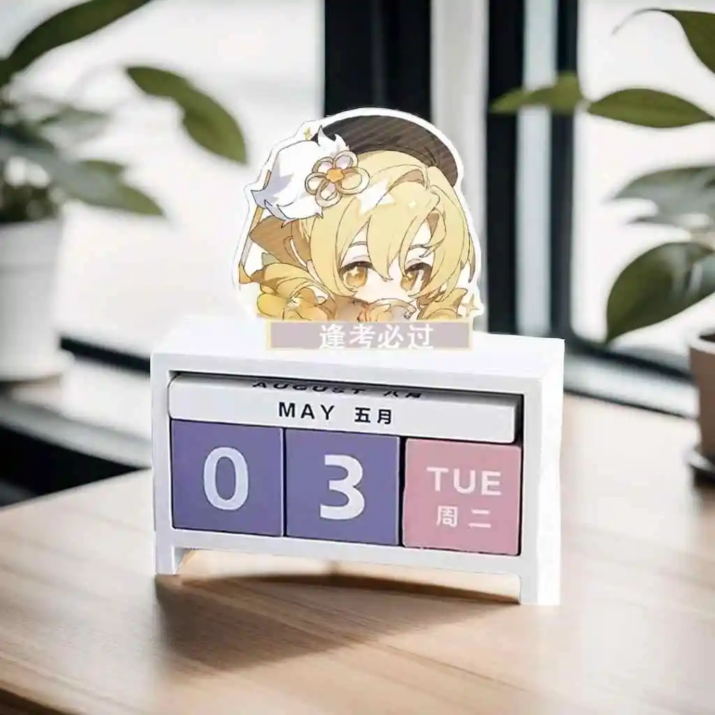 Anime Role Akemi Homura Sakura Kyouko Tomoe Mami Miki Sayaka Cosplay Wood Desktop Ornament Calendar Standing Schedule Decoration