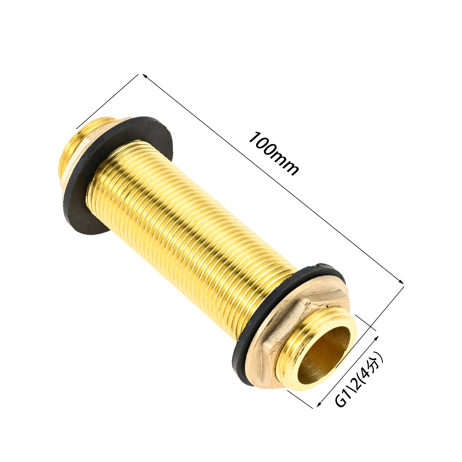 

G1/2 Male Brass Water Tank Connector Silicone Gasket Copper Pipe Fish Tank Coupling Joint Garden Irrigation Pipe Hose Adapter