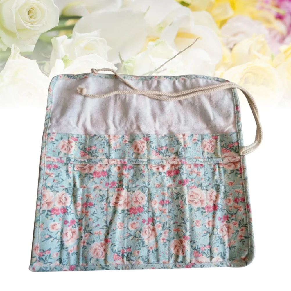 

20 Slots Pencil Roll Up Case Canvas Organizer Washable Art Supply Storage Wrap For Kids Students Artists Portable Pen Pouch