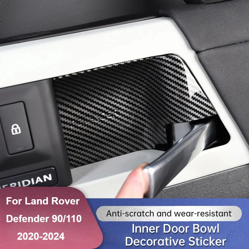 

For Land Rover Defender 90 110 2020-2024 Car Interior Door Bowl Decoration Sticker Interior Modification Protection Sticker