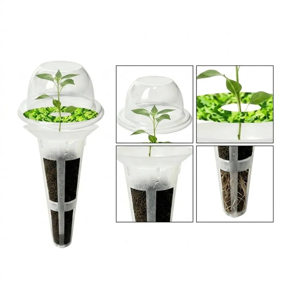 20 Unit Soilless Plant Kit Includes Grow Sponges Domes and Plant Containers Compatible with Indoor Gardening Systems