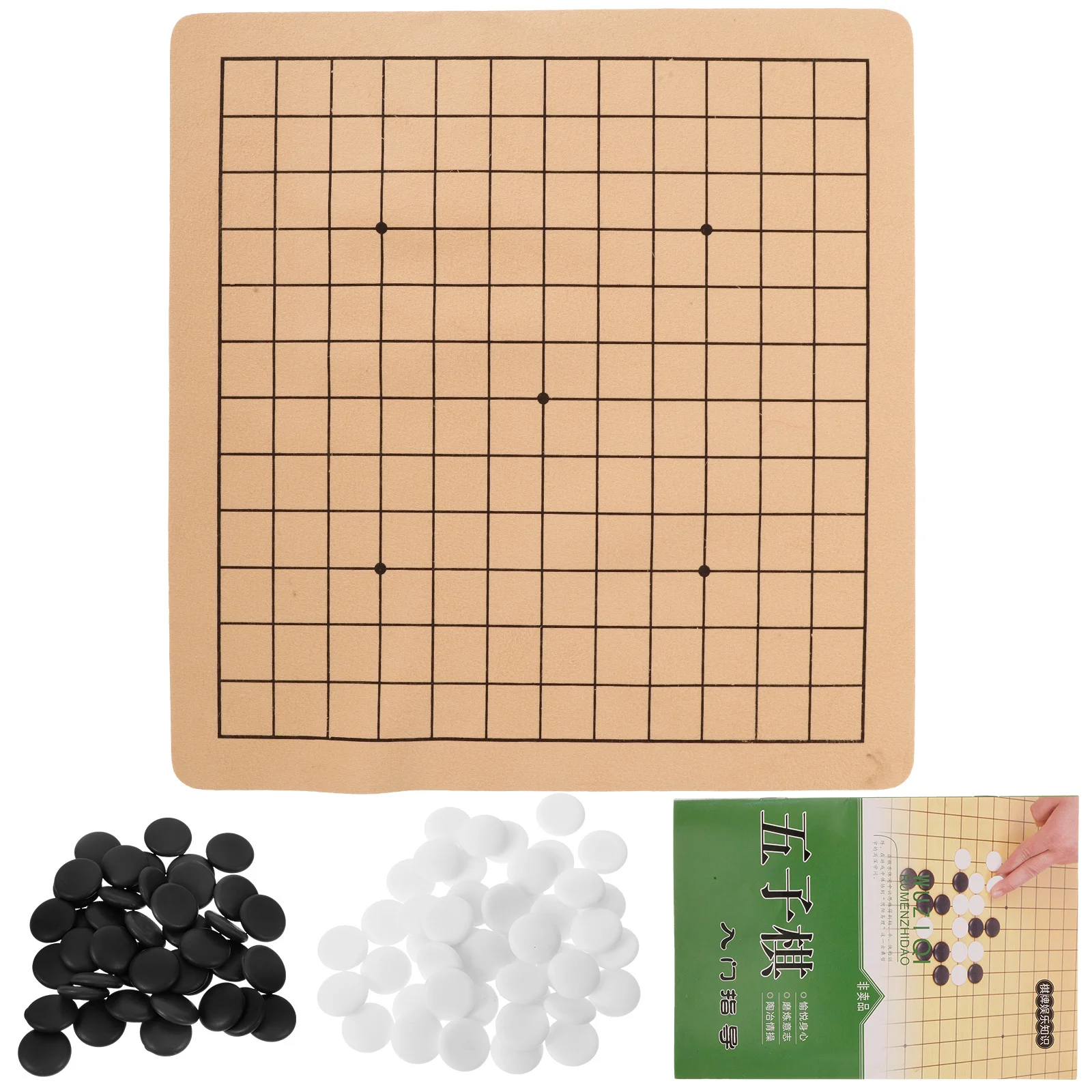 

1Set Desktop Go Chess Board Game Good Texture Foldable Convenient Storage Suitable for Kids and Adults Training