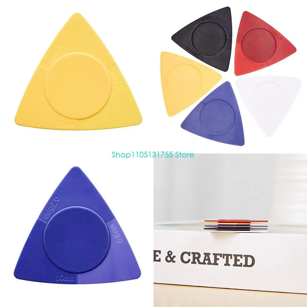 

K0EF 10 шт. 3 в 1 гитарные медиаторы из АБС-пластика для гитаристов-любителей музыки, нежная поверхность