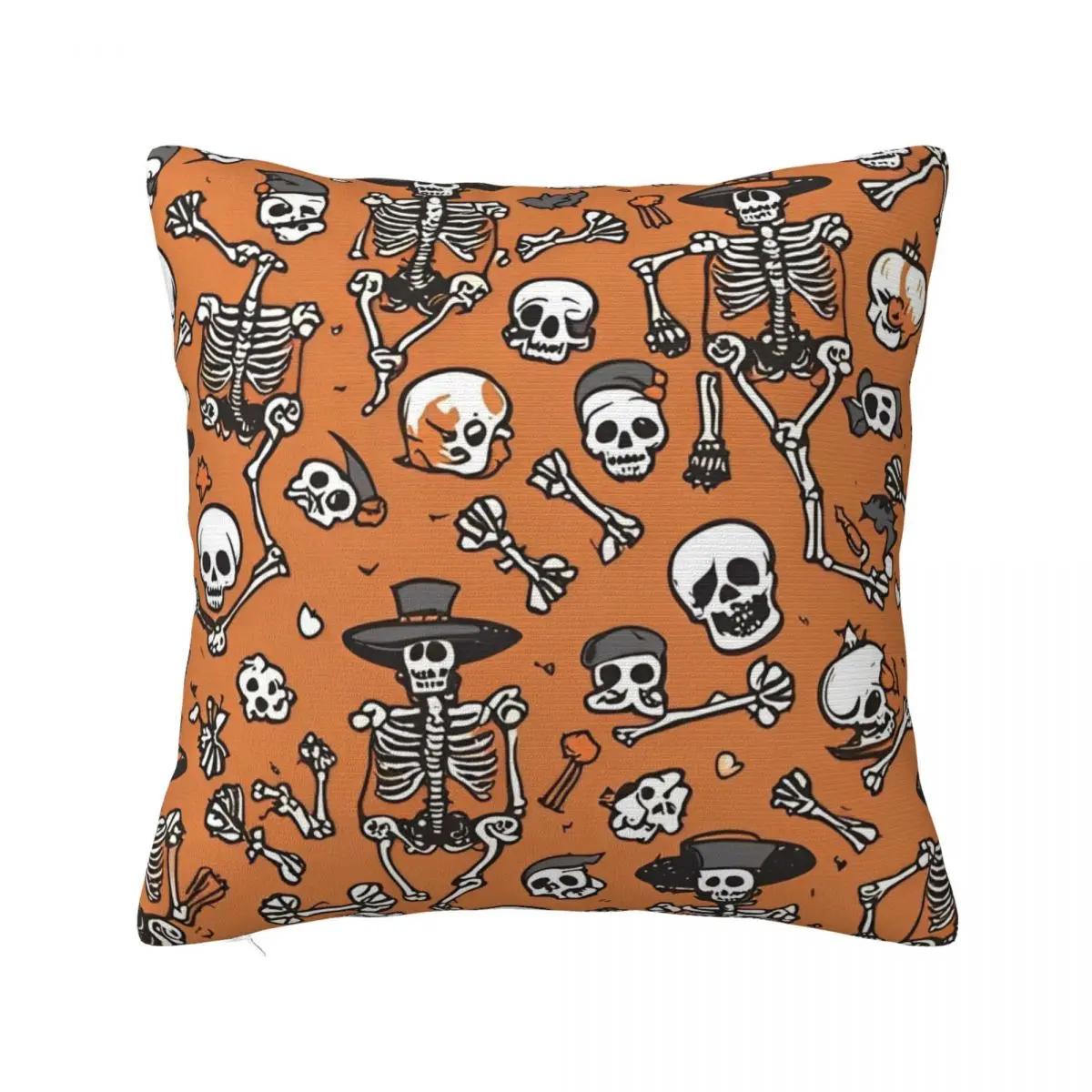 Halloween Horror Pumpkin Skeleton Bat Pillowcase Stuff Printed Cushion Cover Pillow Covers Bed Decoration Square Multi Size