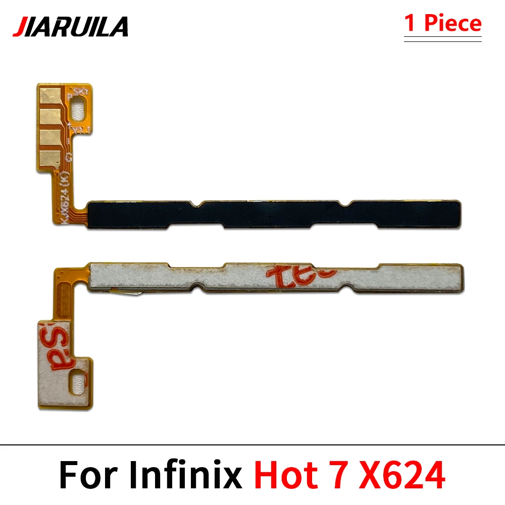 زر إيقاف التشغيل وإيقاف الصوت مفتاح التحكم فليكس لـ Infinix Hot 6x 7 8 Lite 10i 11S 12 Note 7 8 12 Pro Smart 6 Plus 7 HD