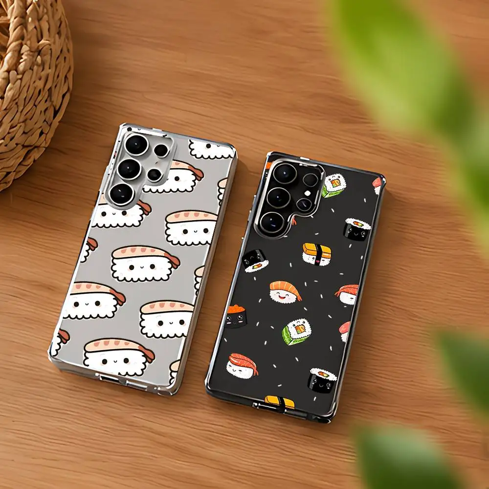 Food Sushi Phone Case For Samsung Galaxy S21 S22 S23 S24ULTRA S25ULTRA FE Ultra Plus5G A52S S26 Shockproof Cover