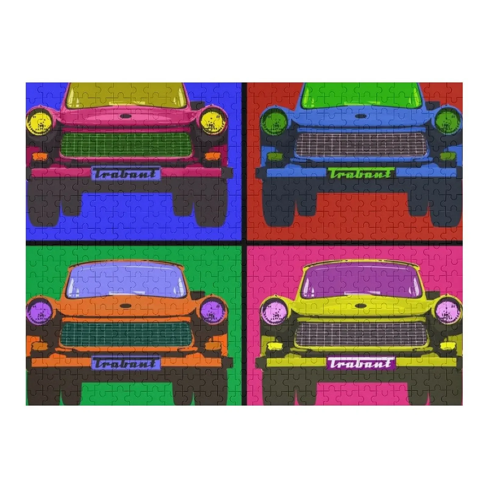 

Trabant 601 Поп-арт (в 1,0) Пазл с изображением животных Персонализированный персонализированный пазл с именем