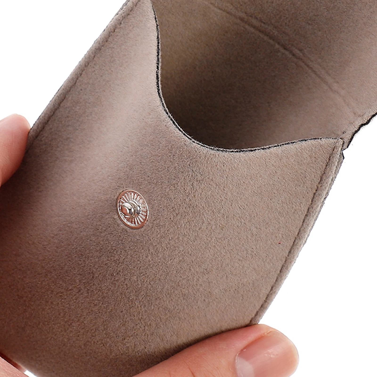 

2pcs Snap Jewelry Bags Flannel Storage Gift Pouch Wedding Party Bracelet Bags Reusable Cloth Material Gift Wrapping For Jewelry