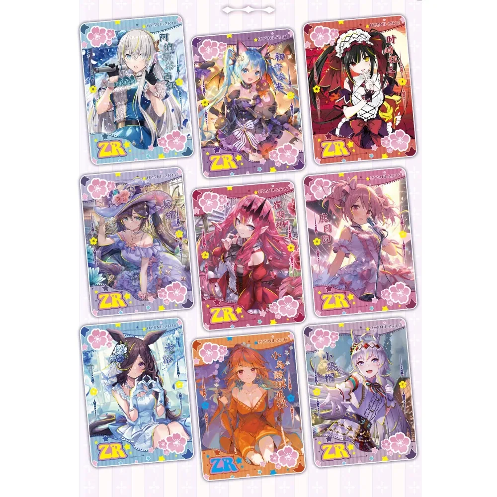 Goddess Story Flower Girl Collection Card Anime Game Asuka Florian Alicia Colorful Special Flash Card Birthday Gift For Children