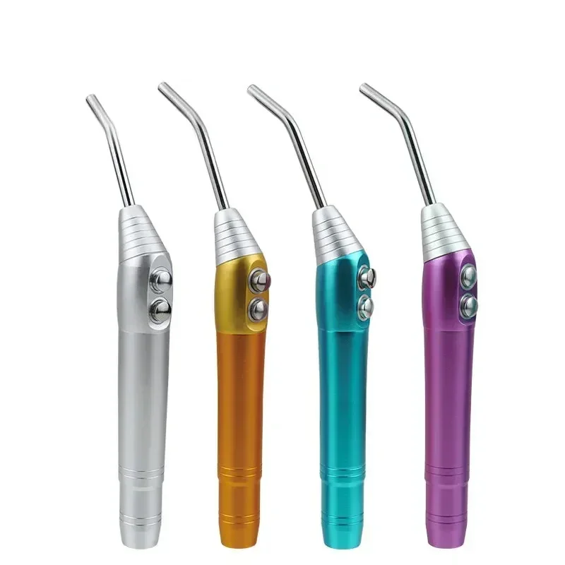 Professional Dental Air-Water Spray Handpiece: air/water/mist 3-Way Syringe, 2 Autoclavable Nozzle Tips, Assorted Color Choices