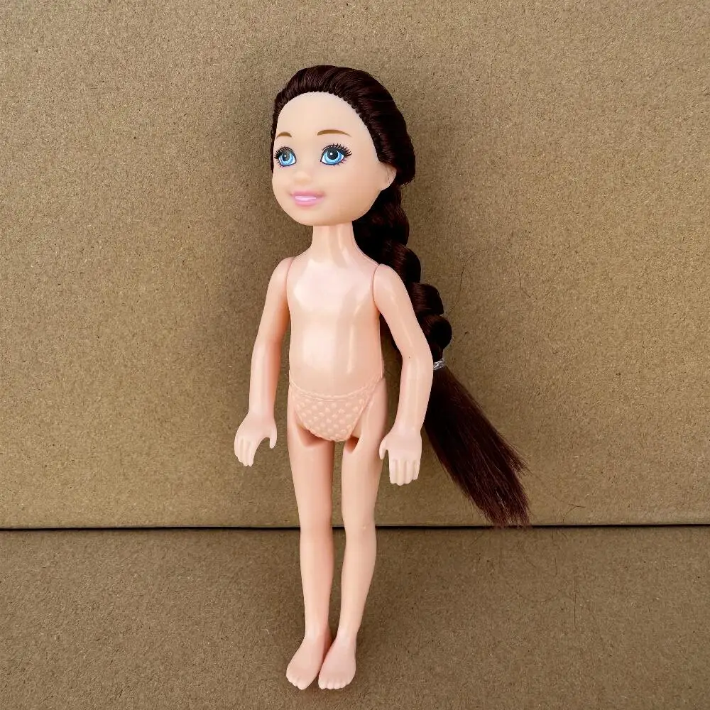 13 cm Mini Kelly 5-Zoll Puppe für kleine Jungen, Mädchen, Teenager, Schwestern, Brüder, dunkle, normale Haut, nackter Körper, Bjd 1/12 Spielzeug für Kinder – Detail 13