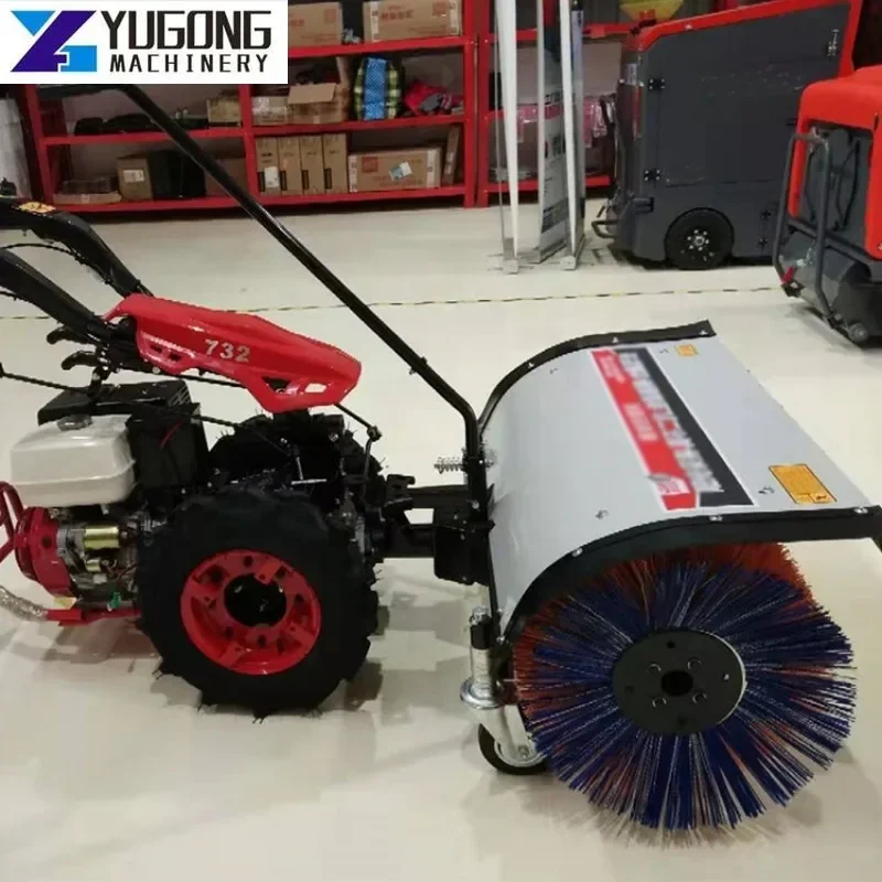 YG Small Snow Removal Machine Hand-push Snow Plow Gasoline Snowplow Snowblower Sweeper Snow Machine Big Snowplow Snow Blowe