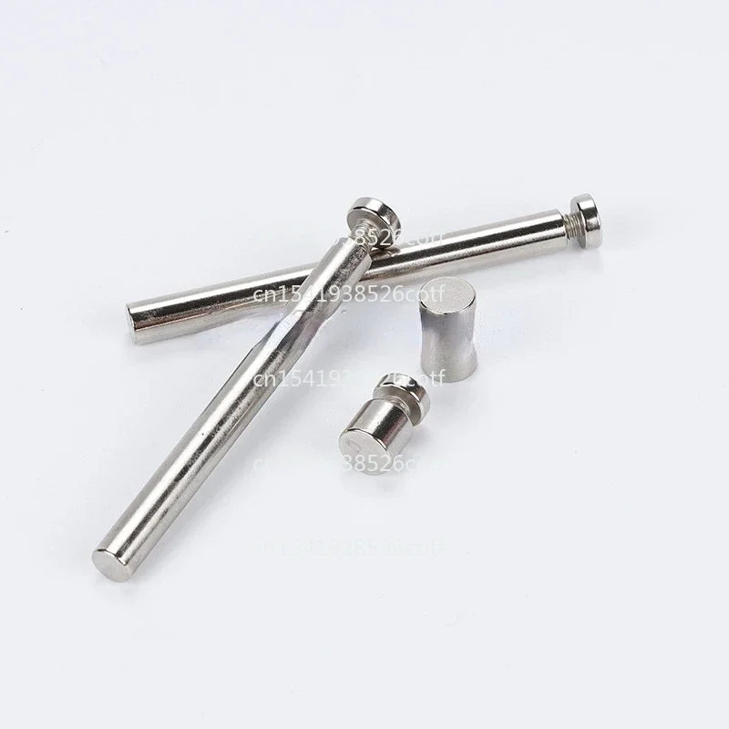 

100PCS Plexiglass Support Nails Desktop Signage Standoff Acrylic Photo Frame & Screws Advertising Brackets GF1150