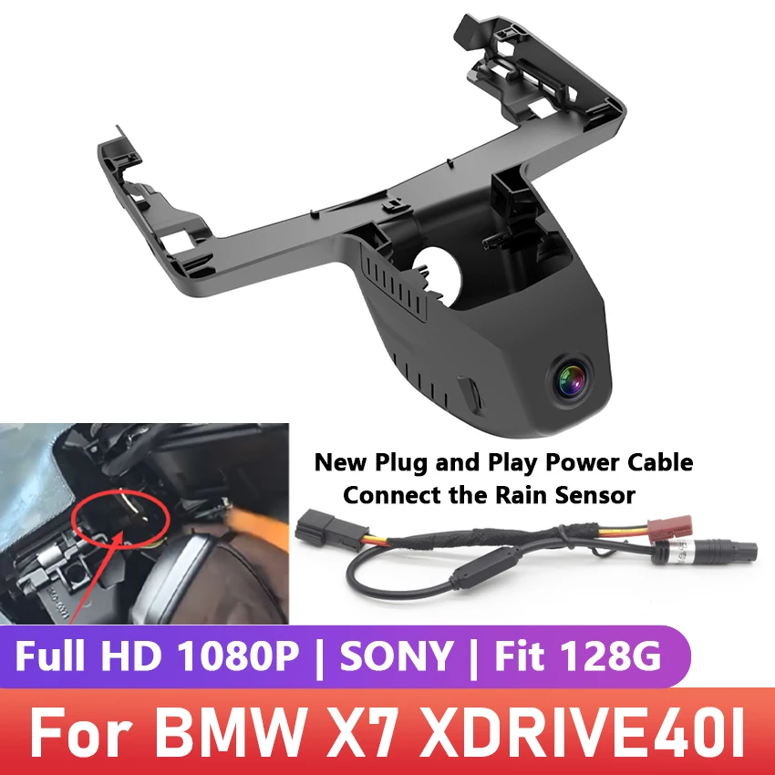 

For BMW X7 XDRIVE40I 2023 Front and Rear plug and play Dash Cam for Car Camera Recorder Dashcam WIFI Car Dvr Recording Devices