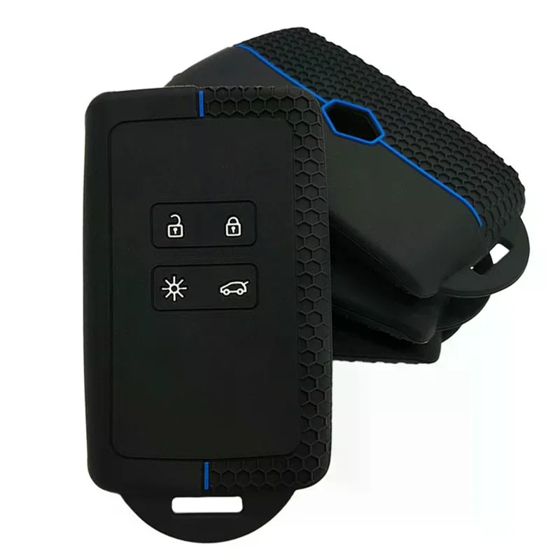 Silicone Car Key Cover For Captur Koleos Kadjar Arkana Megane Dacia Duster Sandero Stepway Smart Remote Control Fob Case