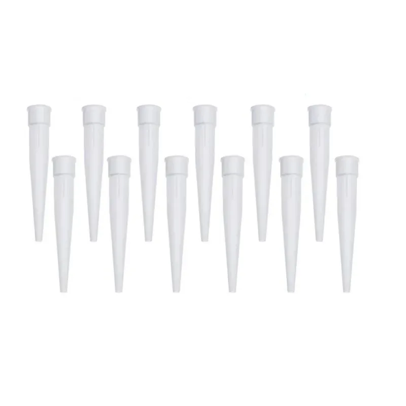 50pcs Caulking Gun Nozzles Silicone Glass Glue Nozzles Sealant Caulking Tips Interface Diameter 1.5cm