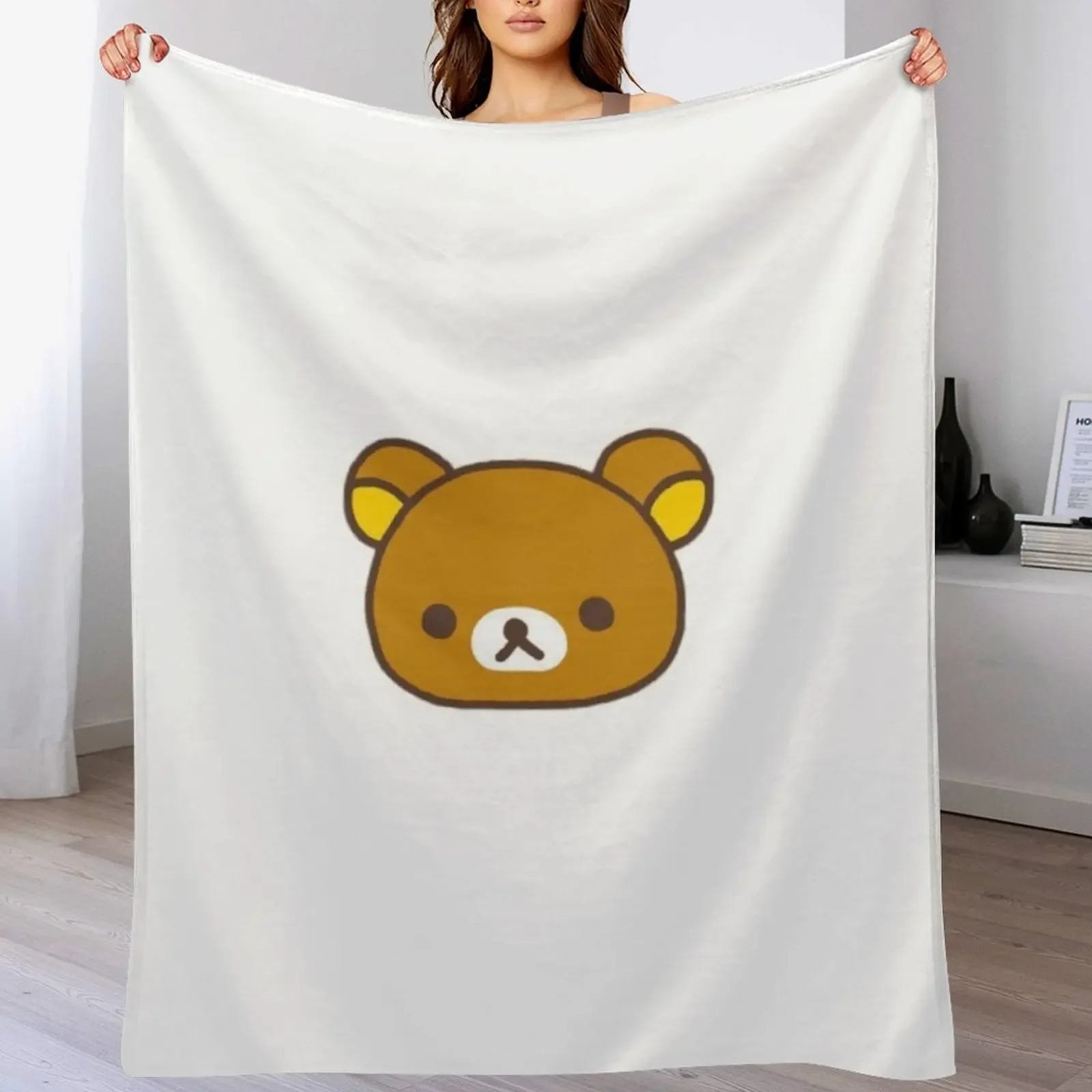 

Rilakkuma Bear Throw Blanket All Season Soft Lightweight Blanket for Home