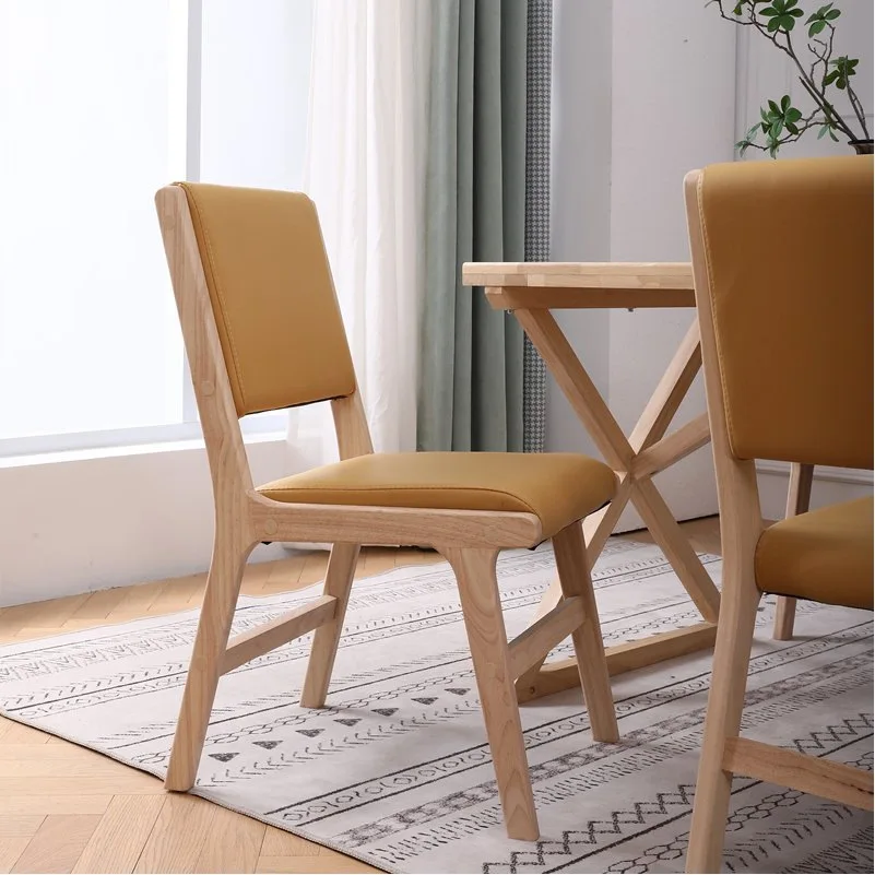 

E-commerce specializes in all-solid wood disassembly and assembly, simple modern household dining chairs