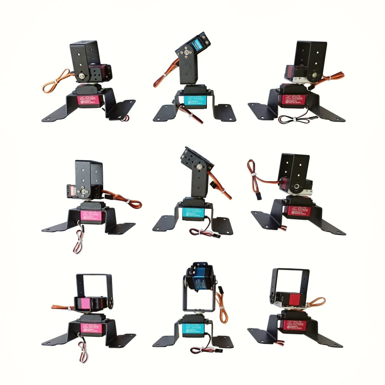 2 dof Roboterarm horizontale und vertikale kardanische Halterung DIY festes Zubehör geeignet für mg996 Lenkgetriebe programmier bares Kit – Detail 11