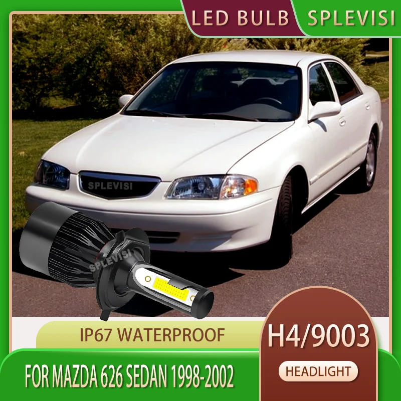 

LED Bulbs with 3-Year Warranty, Trusted Quality Car Headlight Hi Lo for SUVs, Vans For Mazda 626 Sedan 1998 1999 2000 2001 2002