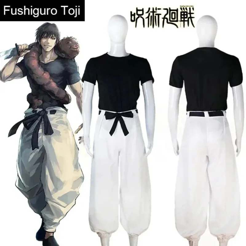 CyAnime Jujutsu Kaisen Season 2 토지 후시구로 코스프레 의상 가발 유니폼 마법사 킬러 할로윈 의상 여성용 남성용