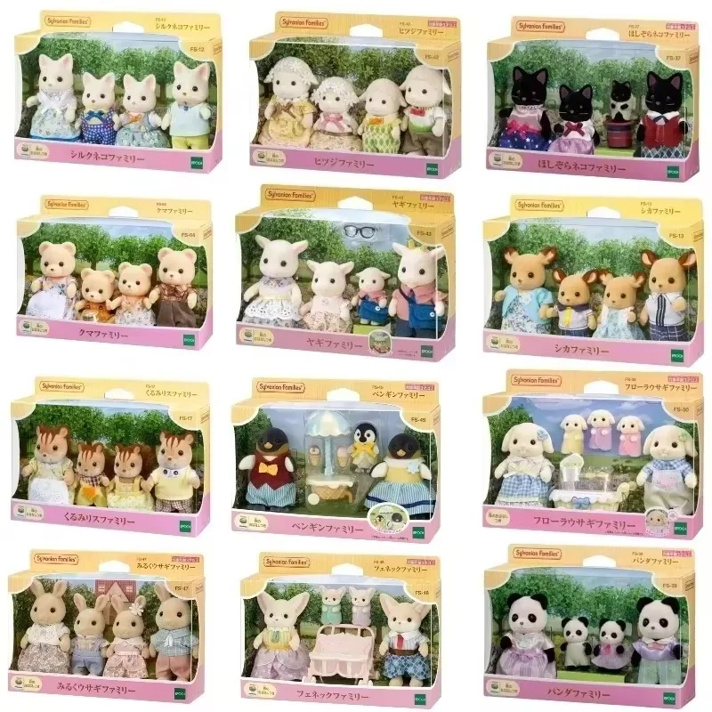 Hot Sale Genuine In Stock Sylvanian Families Anime Figure Animal Family Baby Cute Toys Play Toy Birthday Christmas Gifts