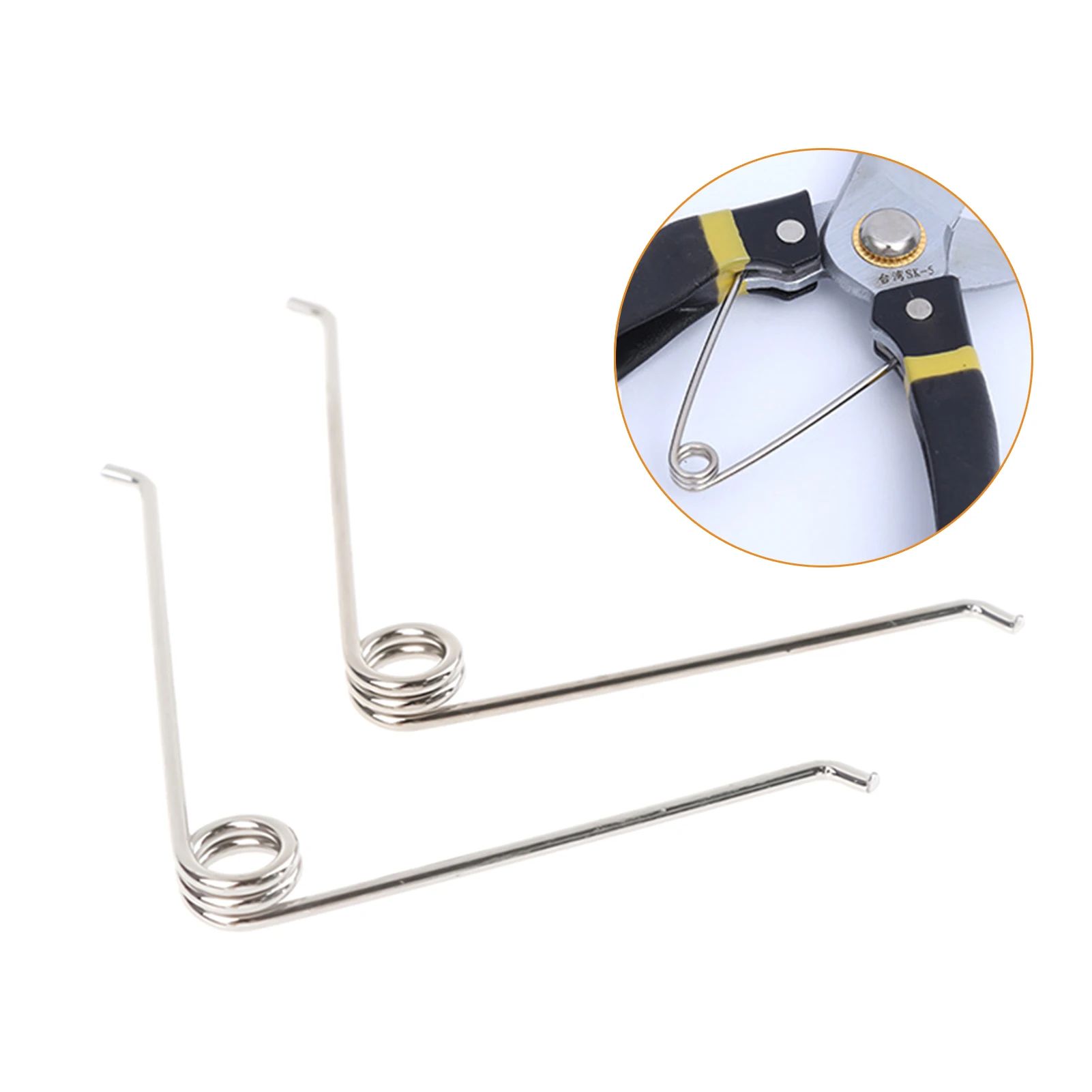 10 pezzi a forma di V molla di compressione in acciaio forbici da giardinaggio accessori strumento parti di ricambio flessibili antiruggine giardinaggio