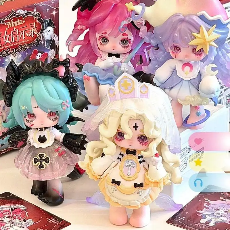 

Серия Blind Box «Раскрытие ведьмы»: Коллекция милых аниме-персонажей, настольные аксессуары, игрушки, подарки для девочек
