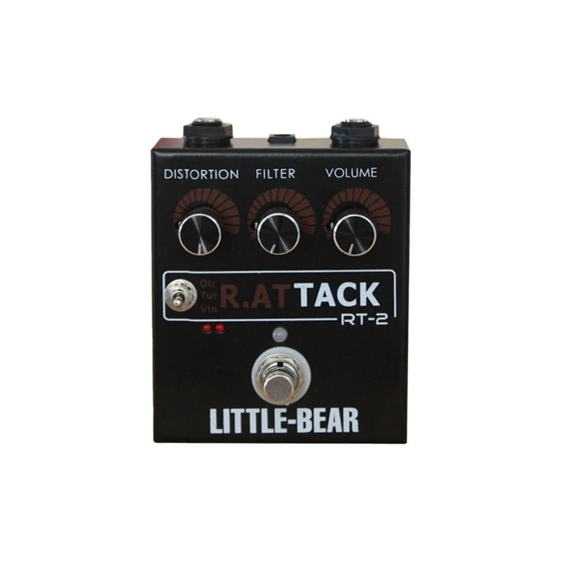 3-Speed Guitar Bass Distortion Effects Effects Monoblock Effects Fuzzy Pedal LED RAT Multi-Function Convenience Effects