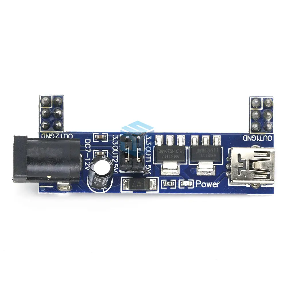 MB102 Breadboard Power Supply Module DC 3.3V 5V For Arduino Solderless Mini USB Power Supply Compatible Bread board MB-102