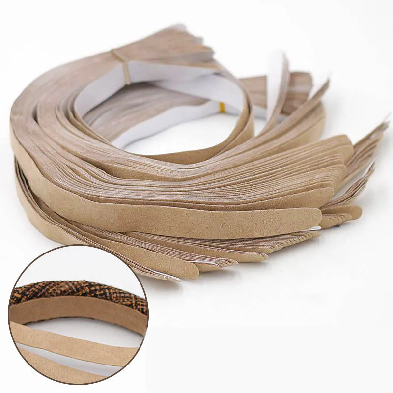 5pcs High Viscosity with Adhesive Backing Sticker Black/Beige Non-slip Suede Hairband Lining DIY Headband Hair Accessories