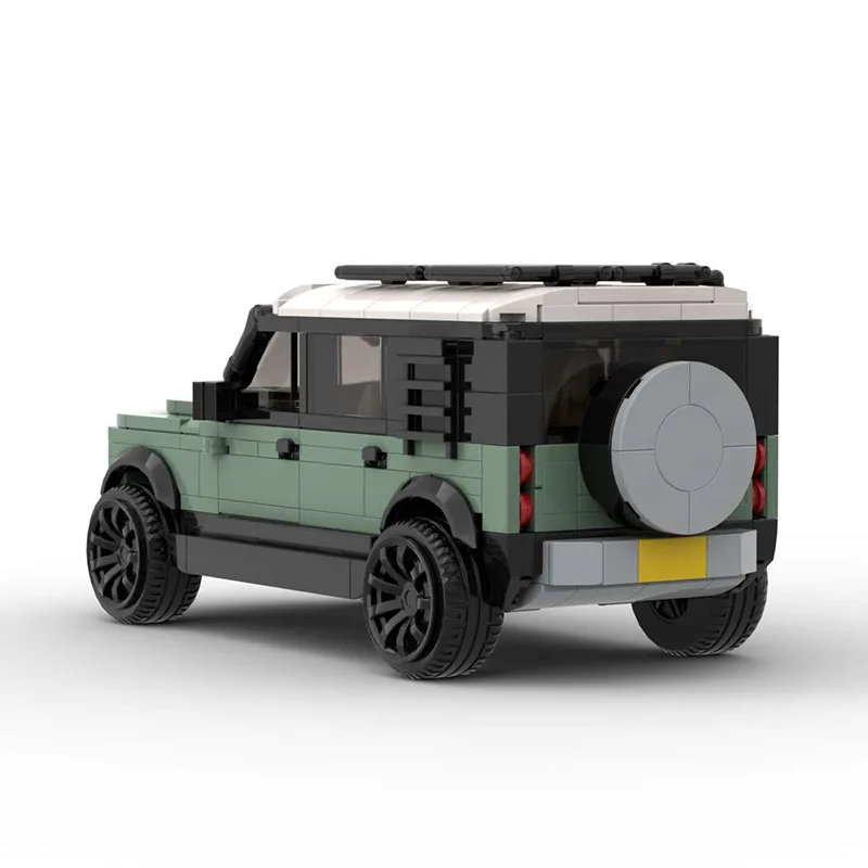 Quente larejado rovered defender 110 p400 suv blocos de construção de carro fora de estrada veículo de corrida modelo tijolos quebra-cabeças brinquedos presente para meninos criança