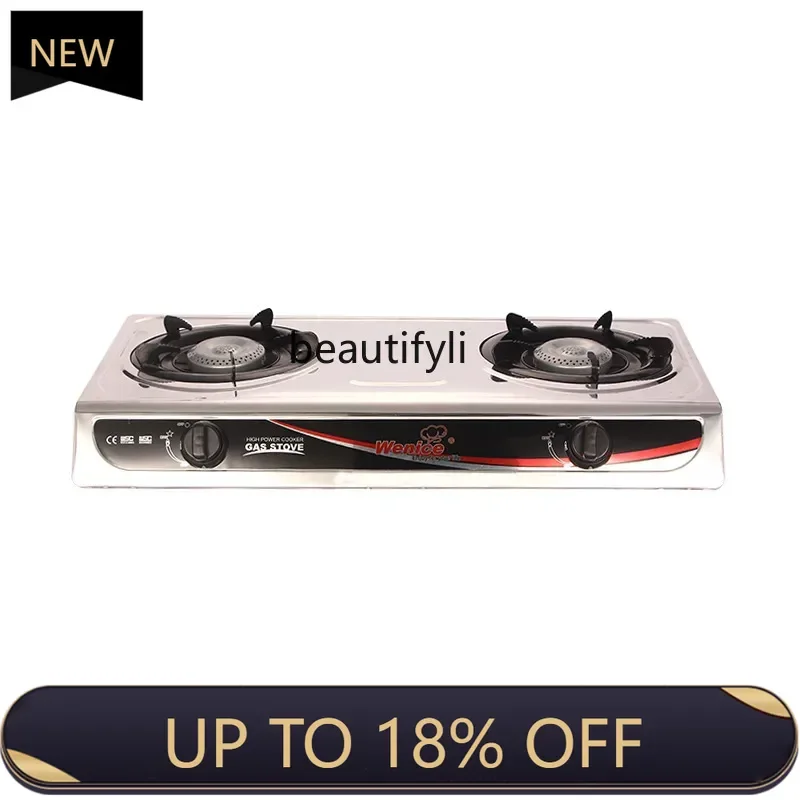 

New arrive Manufacturer's supply of stainless steel binocular gas stove desktop gas stove liquefied gas stove