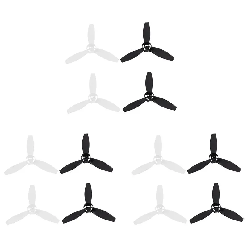 ABRI-12 Propellers Props Replacement Parts Blades For Parrot Bebop 2 Drone Black White