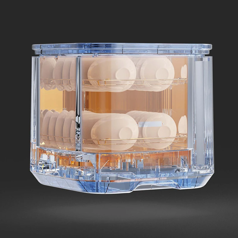 مطبخ صغير على سطح الطاولة، غسالة منزلية، سطح مكتب صغير الحجم، 4 مجموعات من الآلات الذكية الأوتوماتيكية، غسالة أطباق