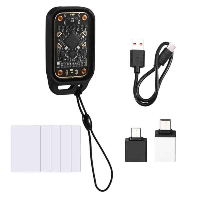 ABJF-ID IC 125Khz 13.56Mhz Chameleon V3.0 RFID Smart Chip Emulator NFC Copier Reader Writer Card Tag Cloner With Key Card