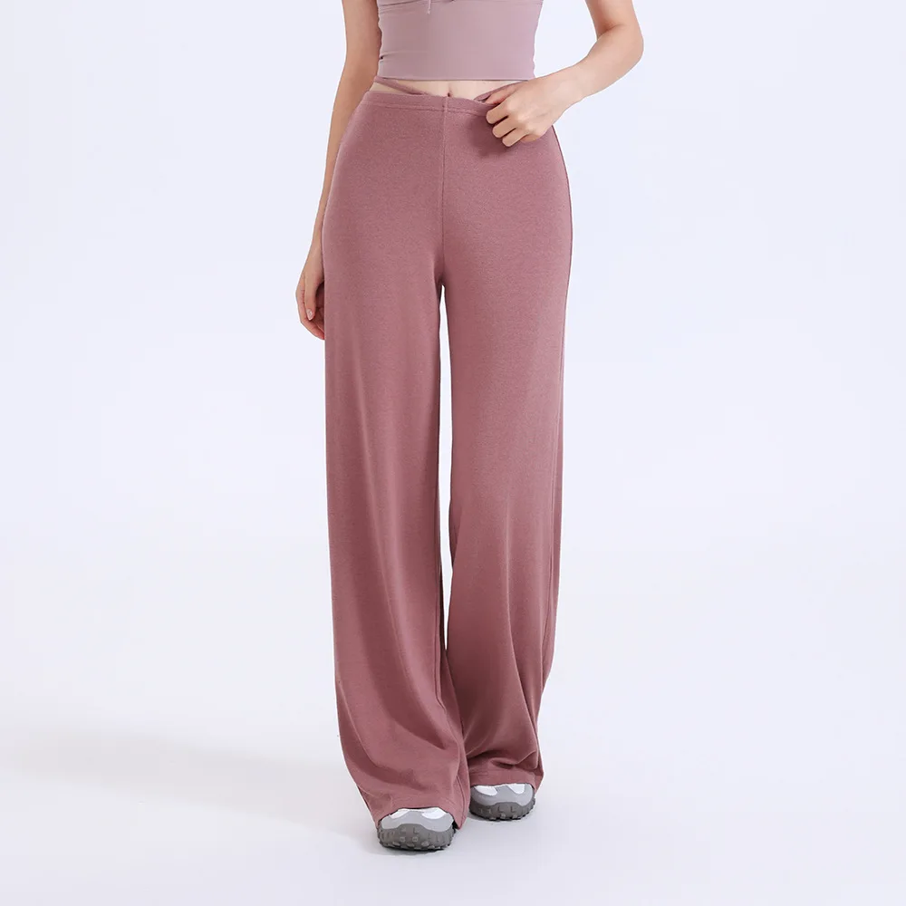 Wide Leg Sports Pants Loose Slimming Sagging Outdoor Running Straight Leg Pants Comfortable Fit Active Wear