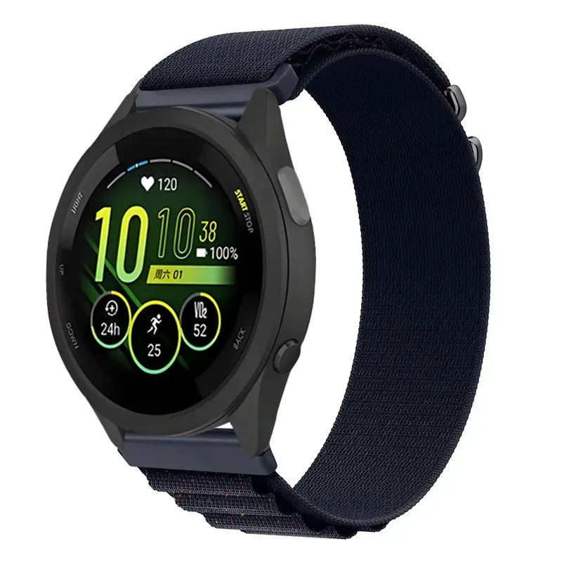 20mm 22mm Alpine Nylon Strap For Garmin Forerunner 265 165 55 965 comfortable breathable band Garmin Vivomove/Move Trend/Venu 3