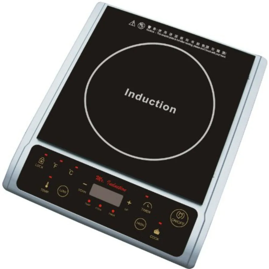 

1300-Watt Induction Cooktop Silver for Kitchen Use Premium Metal Construction Sleek Silver Finish Fast Heating and Energy Effic