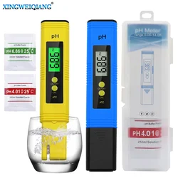 PH Meter 0.01 High Precision for Water Quality Tester with 0-14 Measurement Range Suitable Aquarium Swimming Pool