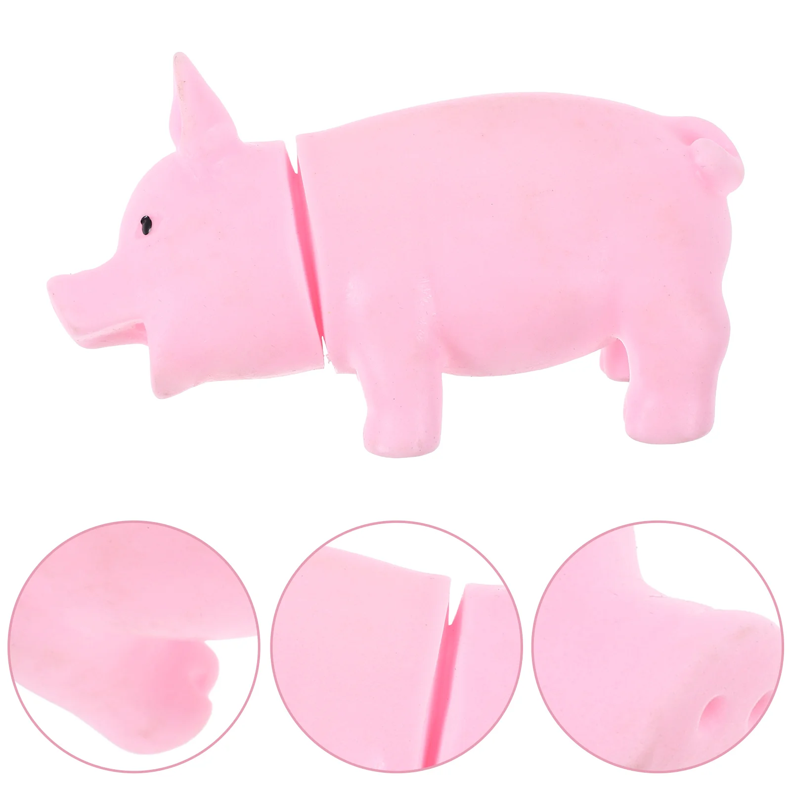 

Simulation Pig Toys Shaped Dog Small Interactive Puppy Hump Tough Animal Squeak Latex Teething Grunting